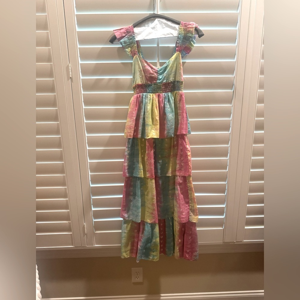 Saylor ruffle Maxi dress. Size XS.